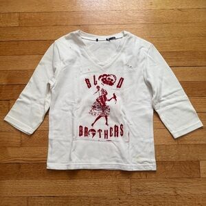 Blood Brothers Custom Silk Screen Tee TShirt Burn Piano Island Burn Small / XS